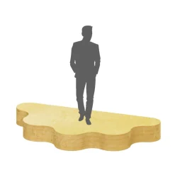 Wavy Half Mini Stage - Choose your Size