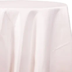 White - Lamour Matte Satin "Satinessa" Tablecloth - Many Size Options
