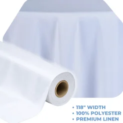 White La Petite France by the Yard - 118" Width