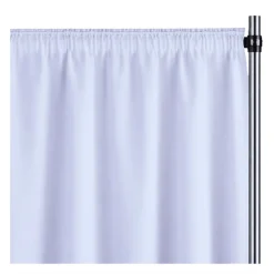 White La Petite France Curtain Panel w/ 4