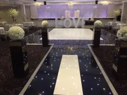 White LED Starlight Dance Floor Kit - 12ft x 12ft (includes Flight Case)