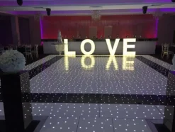 White LED Starlight Dance Floor Kit - 16ft x 16ft (includes Flight Case)