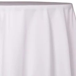 White - Polyester "Tropical " Tablecloth - Many Size Options