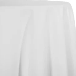 White - Spun Polyester “Feels Like Cotton” Tablecloth - Many Size Options