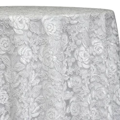 White - Sweetheart Lace Overlay by Eastern Mills - Many Size Options