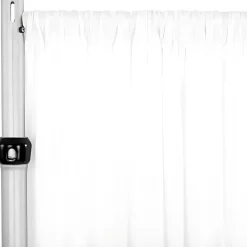 White 4-Way Stretch Spandex Drape Panel - Choose your Size