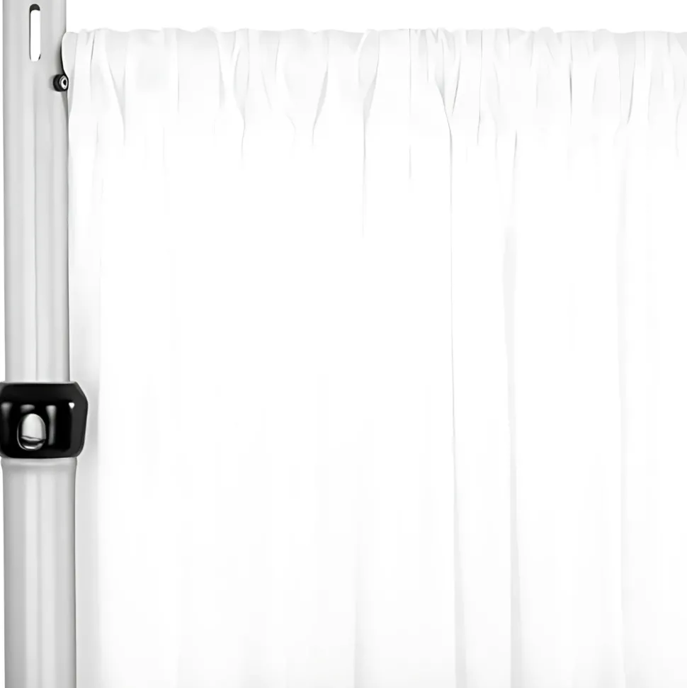 White 4-Way Stretch Spandex Drape Panel - Choose your Size