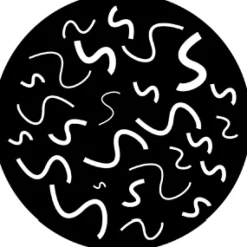 Wiggles - Stock Gobo for Gobo Light Projectors - Choose your size!