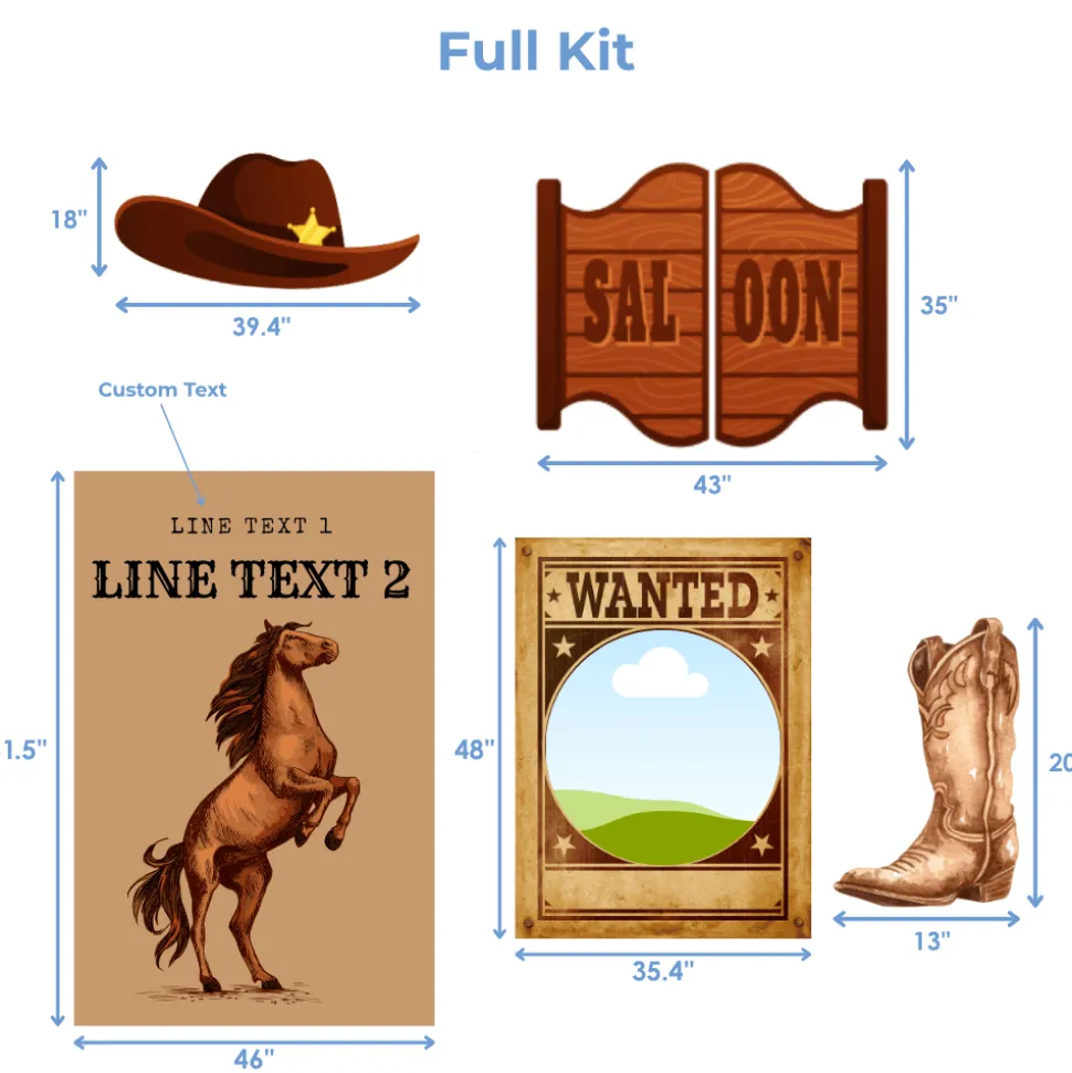 Wild West Foam Core Backdrop Kit by PopScene™