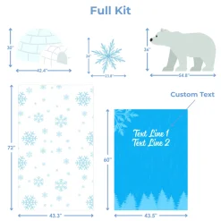 Winter Wonderland Foam Core Backdrop Kit by PopScene™