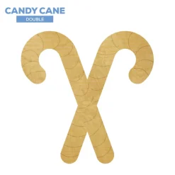 Wood Candy Cane - Double