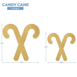 Wood Candy Cane - Double