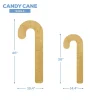 Wood Candy Cane - Single