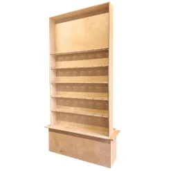 Wood Champagne Wall with Base - 94" Tall
