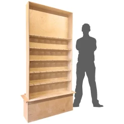 Wood Champagne Wall with Base - 94