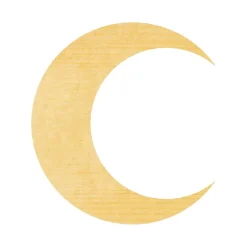 Wood Crescent Moon - Size Options