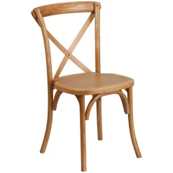Wooden Crossback Chair - Oak