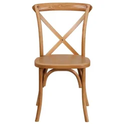 Wooden Crossback Chair - Oak