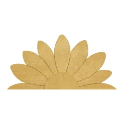 Wood Half Daisy Panel - 24