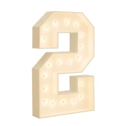 Wood Marquee Numbers 