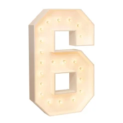 Wood Marquee Numbers 
