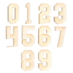 Wood Marquee Numbers 