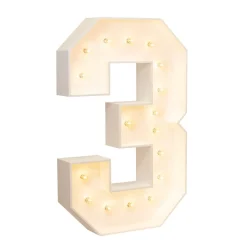 Wood Marquee Numbers 
