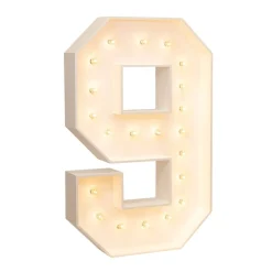 Wood Marquee Numbers 