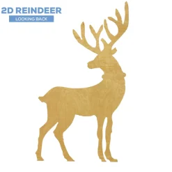 Wood Reindeer - Style E