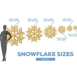 Wood Snowflake - Style C