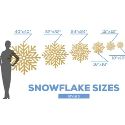 Wood Snowflake - Style D