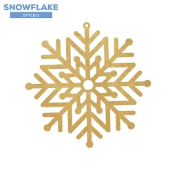 Wood Snowflake - Style D