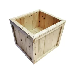 Wood Tree Box (unpainted) - Cover The Base & Lift!