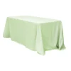 90" x 156" Rectangular 125-130 GSM Polyester Tablecloth - Sage Green