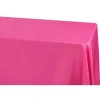 90" x 156" Rectangular 125-130 GSM Polyester Tablecloth - Fuchsia