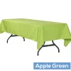 60" x 120" Rectangular 200 GSM Polyester Tablecloth - Apple Green