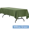 60" x 120" Rectangular 200 GSM Polyester Tablecloth - Willow Green