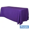90" x 132" Rectangular Oblong 200 GSM Polyester Tablecloth - Purple