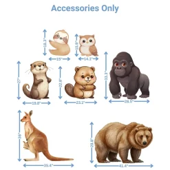 Zoo Animals Foam Core Birthday Backdrop Kit by PopScene™